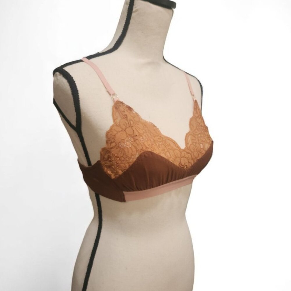 Ladies Lounge Bralette in Milk Chocolate